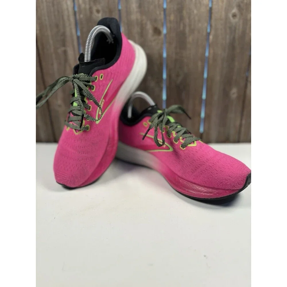 Brooks Hyperion Womens Running Shoes Pink Lime Green 1203961B661 Size 9 B